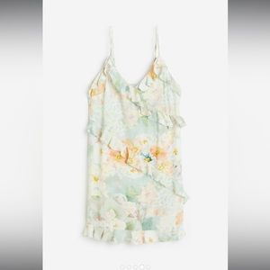 Flounce Trimmed Creped Dress NWT